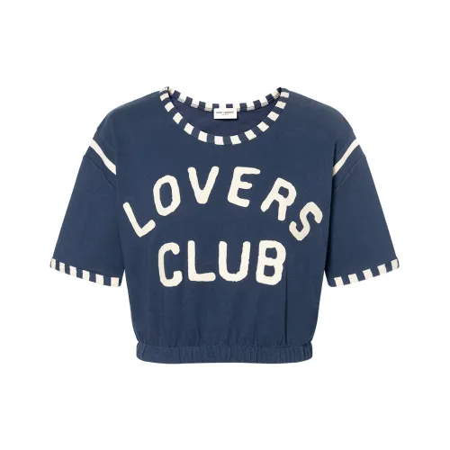 SAINT LAURENT T Shirts Women's Blue