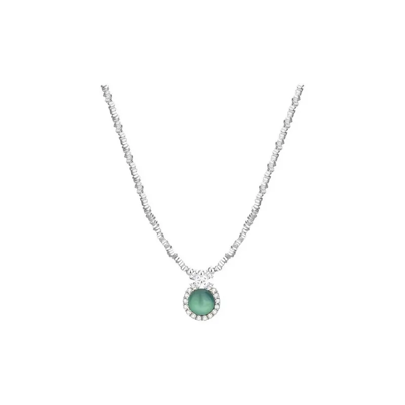 Strange Snow Ice Glutinous Jadeite Necklaces Women's-0