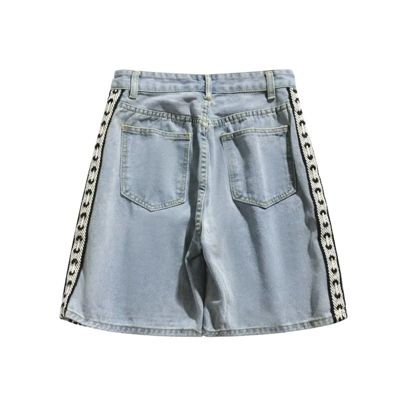 T IRA Denim Shorts Unisex-1