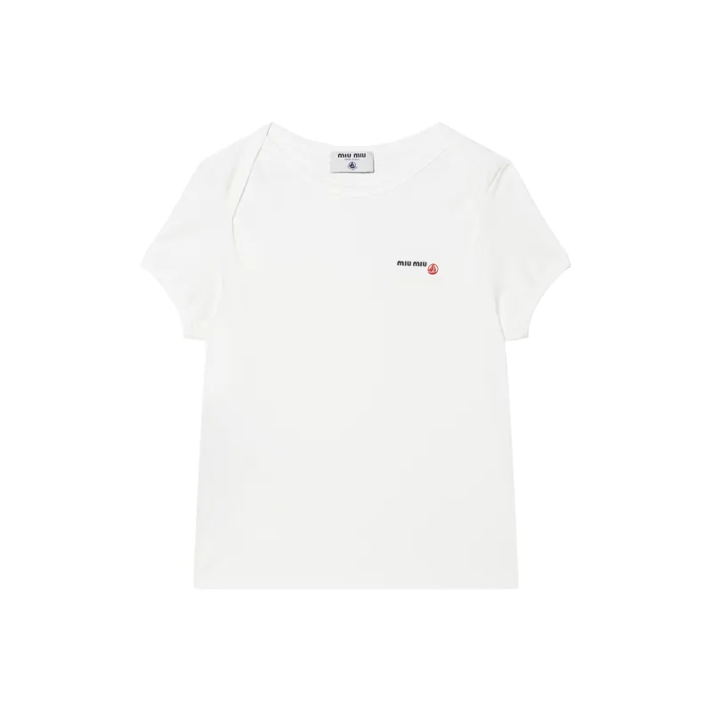MIU MIU X Petit Bateau Jersey T shirt-0