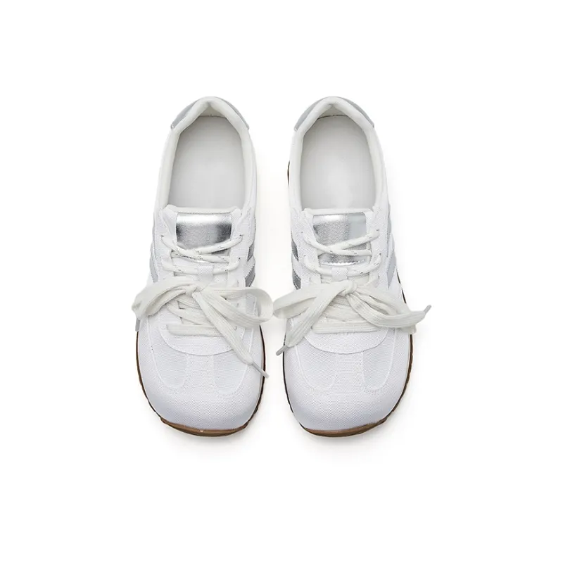 BURGELY German Army Trainers Lightweight Low Top Casual Shoes Women's-8