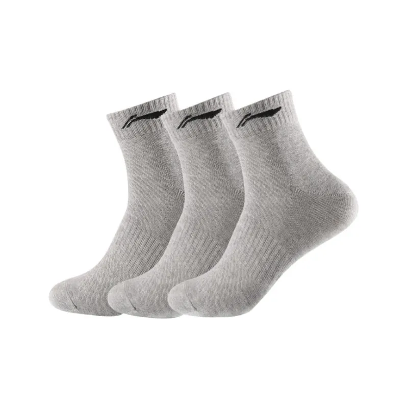 LiNing Mid Calf Socks Unisex 3 Pack-4