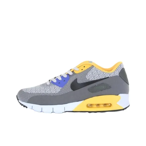 Nike Air Max 90 Shock Absorbers With Slip Resistant And Abrasion Resistant Properties Low Top Casual Shoes Unisex Gray