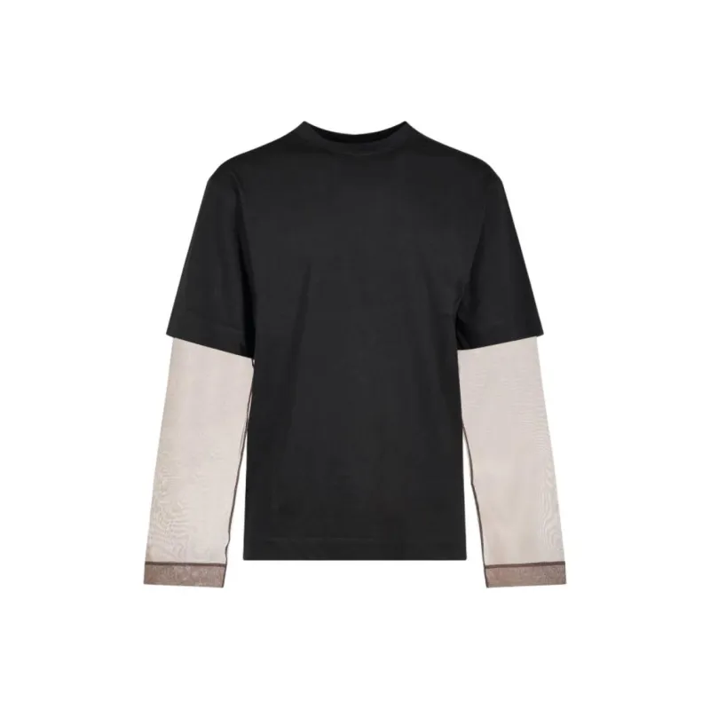 DRIES VAN NOTEN Hemal Layered Long Sleeved T Shirt-0