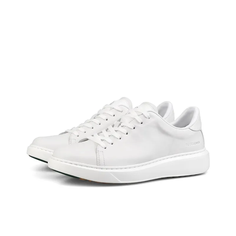 BOSSSUNWEN Low Top Skateboard Shoes Men's White-1