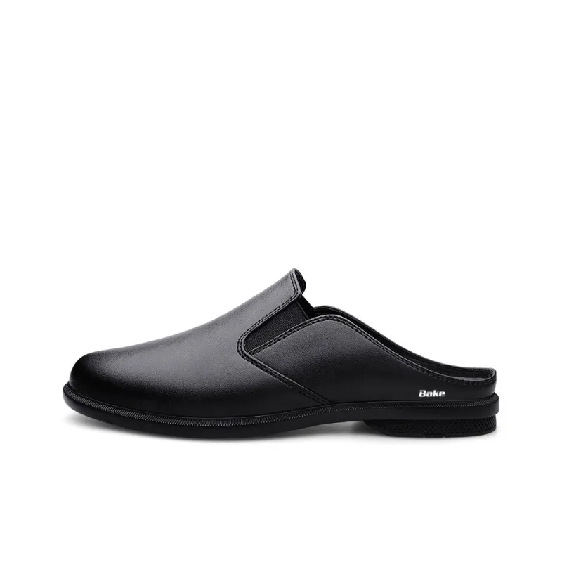 BAKE Closed Toe Slippers Men's Black-0