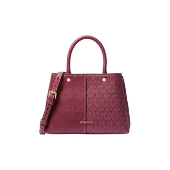 MICHAEL KORS Coated Canvas One Shoulder Handbag Medium Size Women's Red