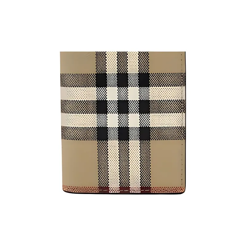 Burberry Polyurethane Wallet Men's Brown-5