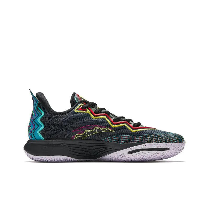 Anta KAI 2 Cushioning, Slip Resistant, Abrasion Resistant, Rebound Low Top Basketball Shoes Men's Green Black Blue-1