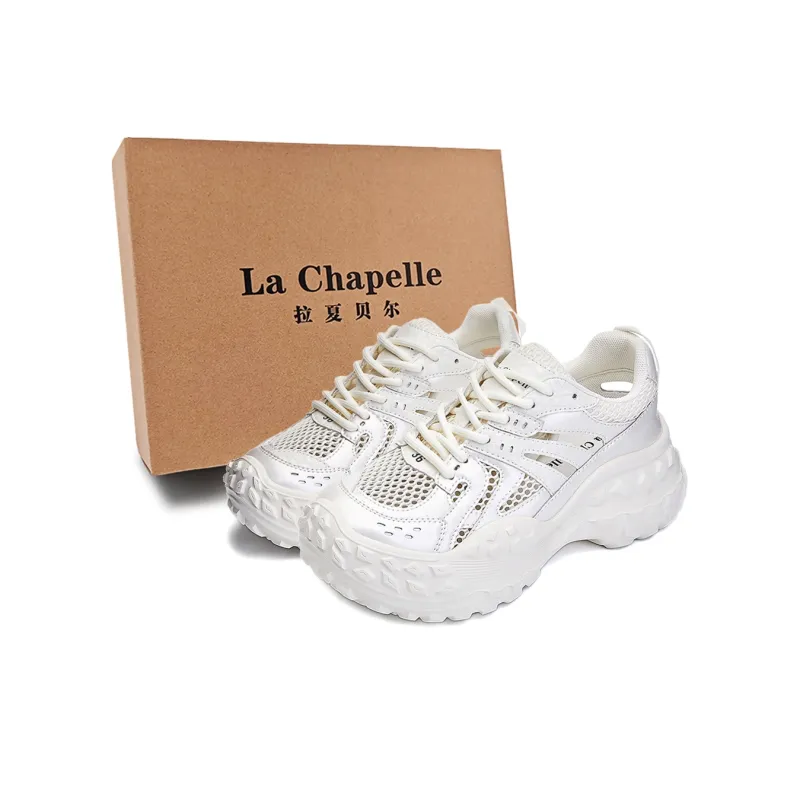 La Chapelle Slip Resistant, Abrasion Resistant, Breathable, Lightweight Low Top Chunky Sneakers Women's-0