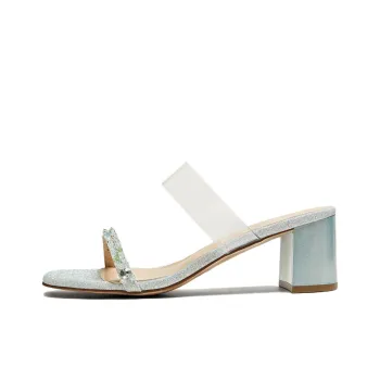 TATA Slide Slippers Women's Transparent/Silver, Transparent/Pink, Transparent/Green