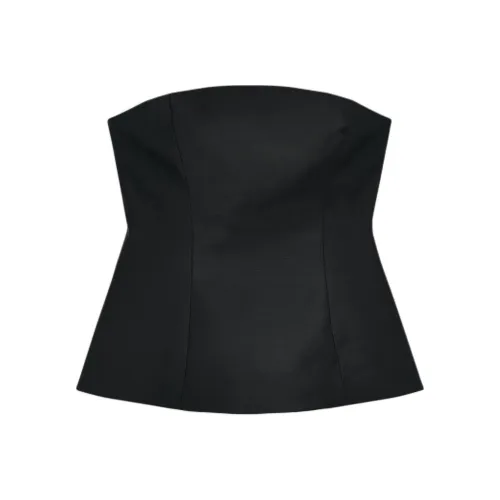 ZARA Strapless Tops Women's Black