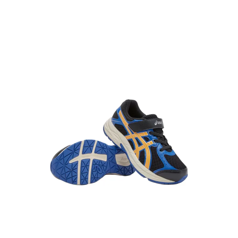 Asics RUNNING KIDS Cushioning Rebound Breathable Low Top Running Shoes Black Blue Kids'-1