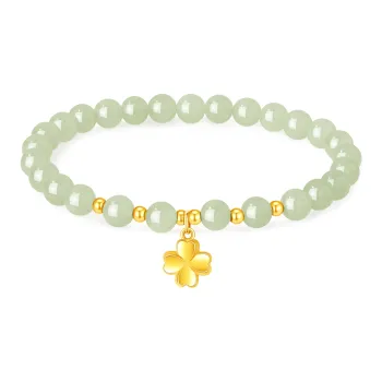 Lao Feng Xiang Bracelets Green Jade Women's