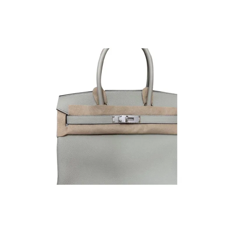 HERMES Birkin Togo Calfskin Handbag Women's Light Blue-2
