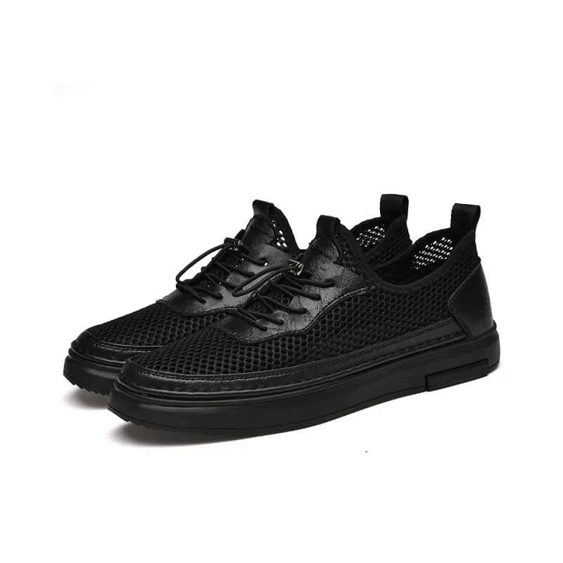 Wen Nai Low Top Skateboard Shoes Men's Black-2