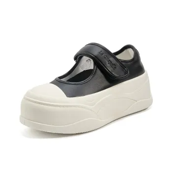 La Chapelle Anti Slip Wear Resistant Low Top Skateboard Shoes Women's Black
