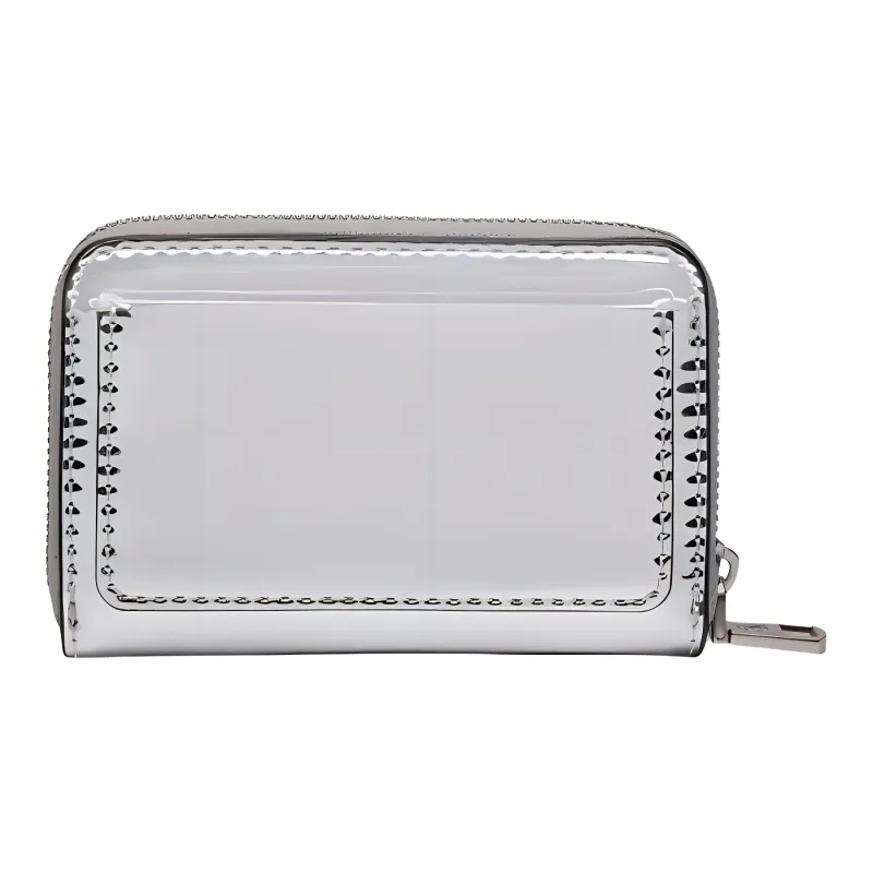 CALVIN KLEIN PU Polyurethane Wallet Women's Gray-1