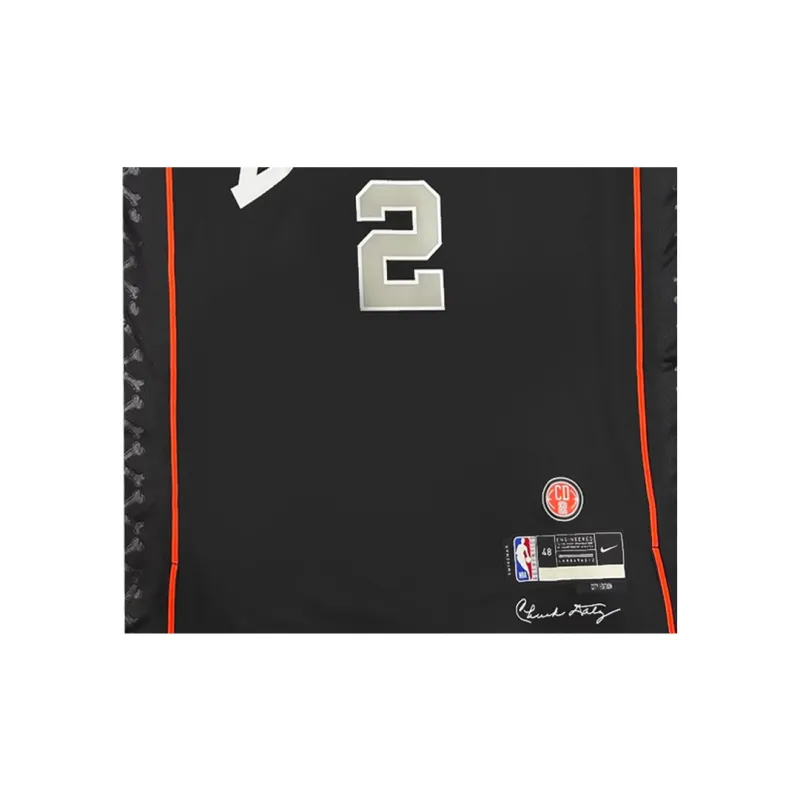 Three For CC Cunningham, Handwritten Signature Basketball Fan Supplies Outer Frame Approx. 78x98cm Black Unisex-4