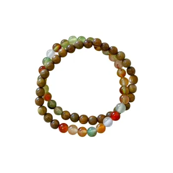 ZUIWENGLANGYASHANWENCHUANG Green Sandalwood Bracelets Women's