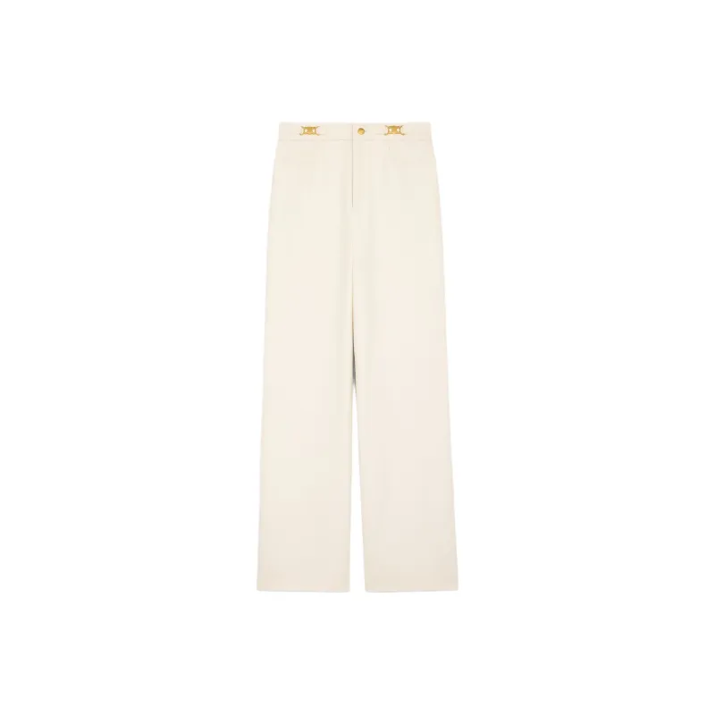 CELINE Casual Pants Women's Ecru-0