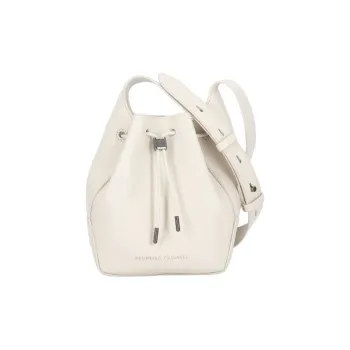 Brunello Cucinelli Cow Leather Bucket Bags Crossbody Bag, Shoulder Bag Women's White