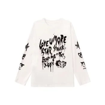 Unifree X Betty Boop Co brand Sweatshirts Women's Ecru