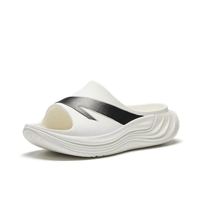 Anta Slip Resistant Slide Slippers Men's White Black-1