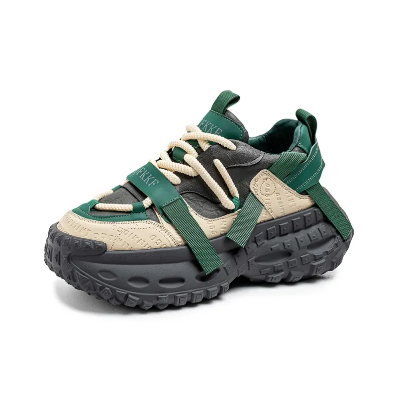 Dao Tu Sen Shock Absorbers With Slip Resistant And Abrasion Resistant Properties Low Top Chunky Sneakers Men's-13