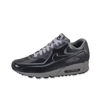 Nike Air Max 90 Shock Absorbers With Slip Resistant Features Low Top Casual Shoes Unisex Black
