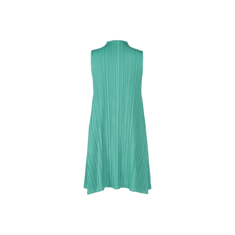 PLEATS PLEASE ISSEY MIYAKE Sleeveless Dress Women's Green-1