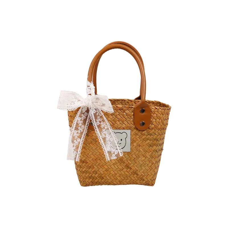 FREEHIKE Straw Woven Tote Handbag Women's Khaki-1