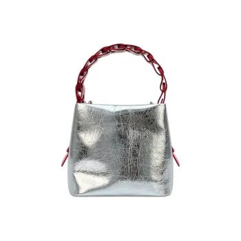OTA PU Handbag Regular Women's Silver