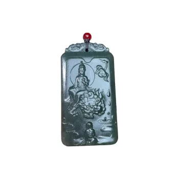 BUDOUXIAOAI Pendants Green Jade Unisex