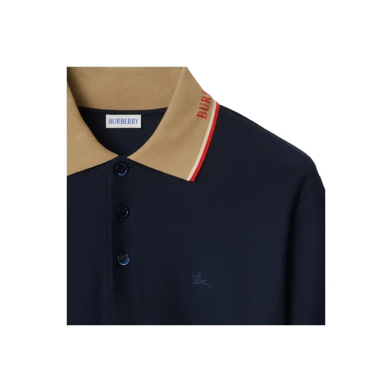 Burberry SS25 Polo Shirt Men's Navy Blue-4