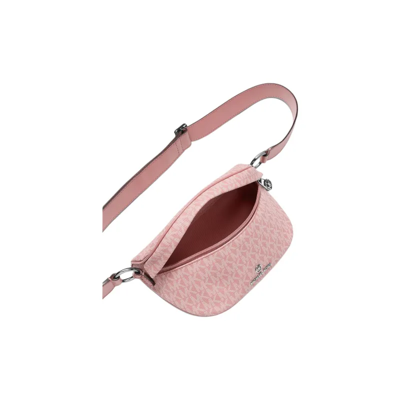 MICHAEL KORS Slater Coated Canvas Crossbody Bag, Shoulder Bag Mini Women's Pink-2