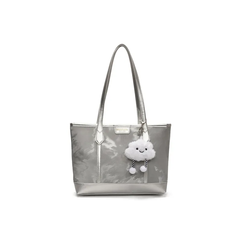 Meow In The Grass PU Tote Handbag Women's Multicolor-5