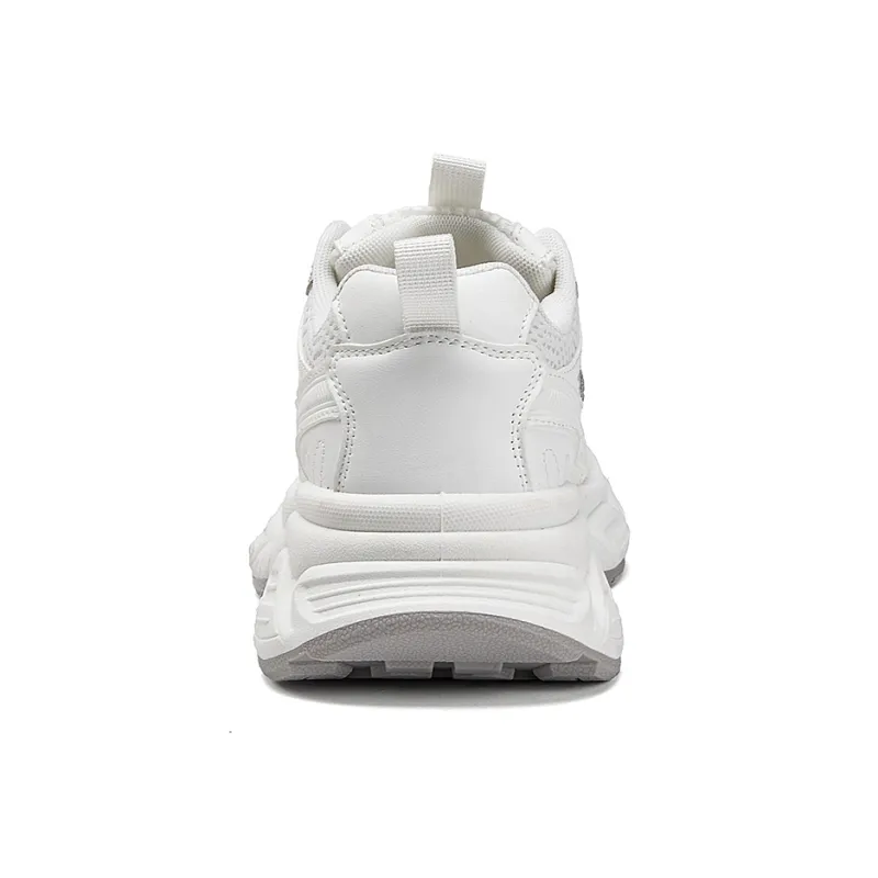 La Chapelle Cushioning, Wear Resistant Low Top Chunky Sneakers Women's White-5