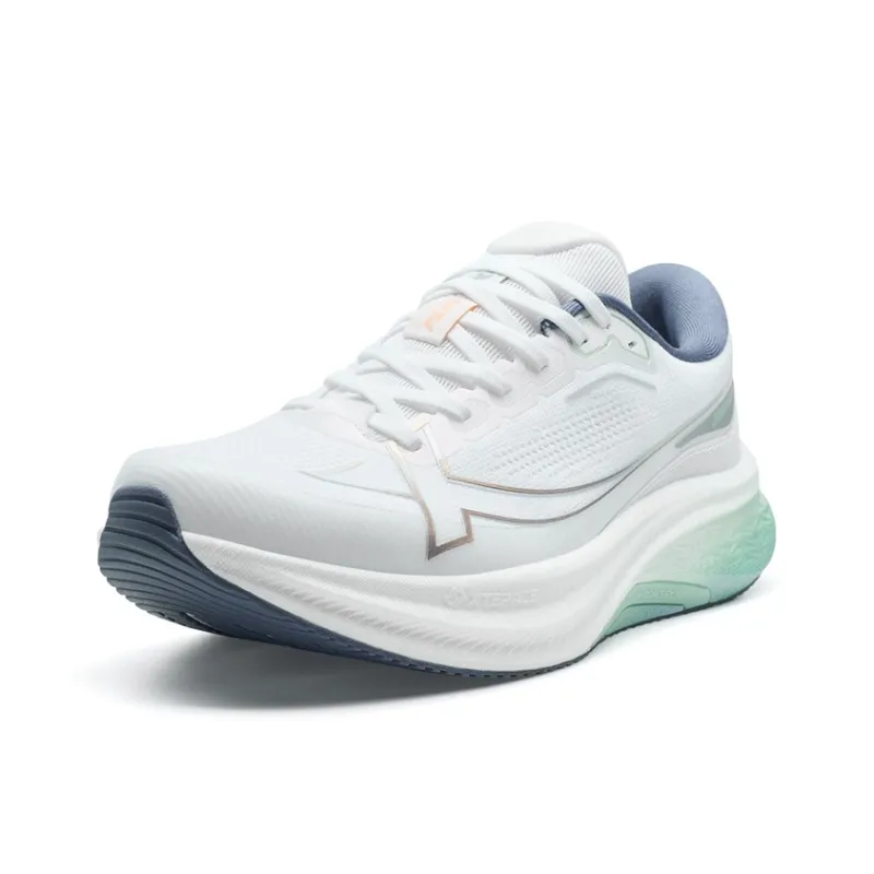 XTEP Slip Resistant And Abrasion Resistant Support Low Top Training Sprint Running Shoes Men's Classic White-1