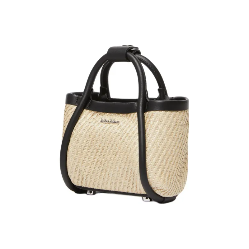 MaxMara Polyamide Tote Bag, Shopping Bag, Shoulder Bag, Crossbody Bag, Handbag Mini Women's Beige-1