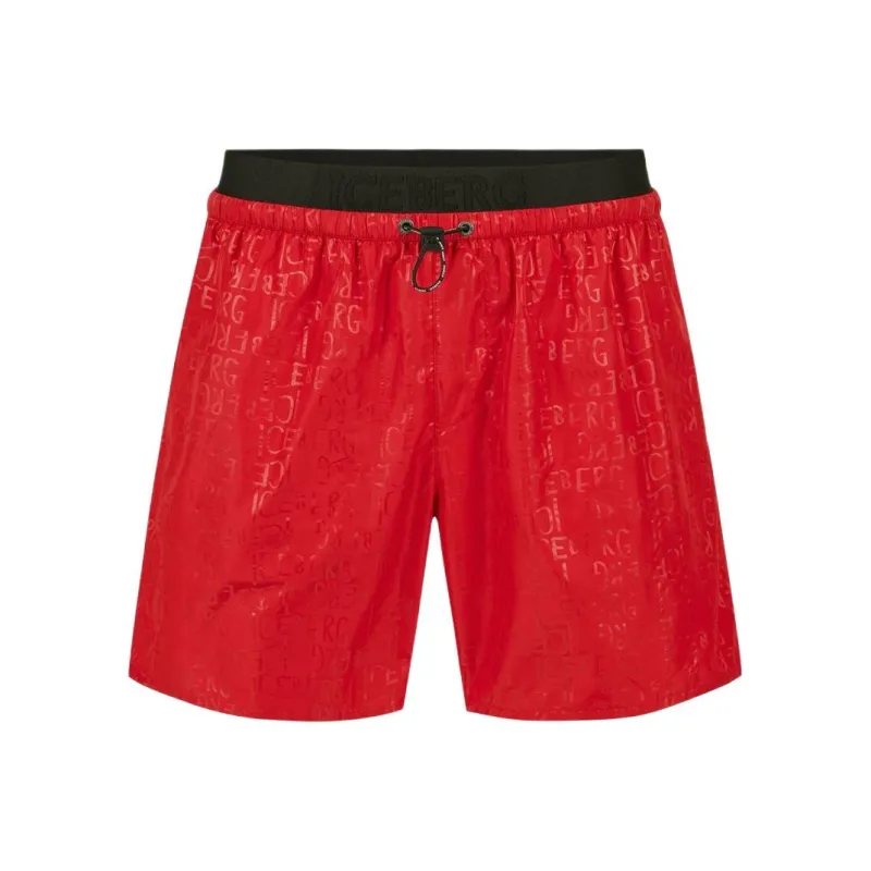 Iceberg Swimming Shorts Men's Red-0