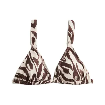 H&M Bikinis Women's Light Beige/Zebra Print