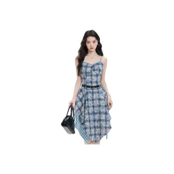 FLIM Slip Dresses Women's Blue