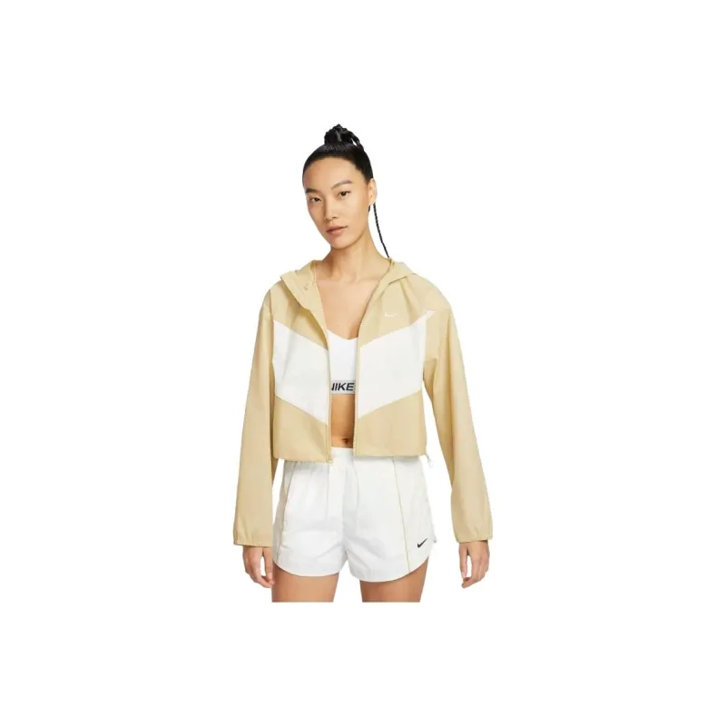 Nike Cropped Coat Women's Brown-2