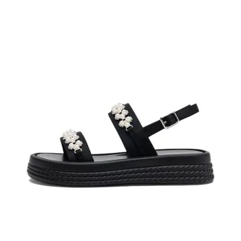 BASTO One Strap Sandals 4CM Women's Black