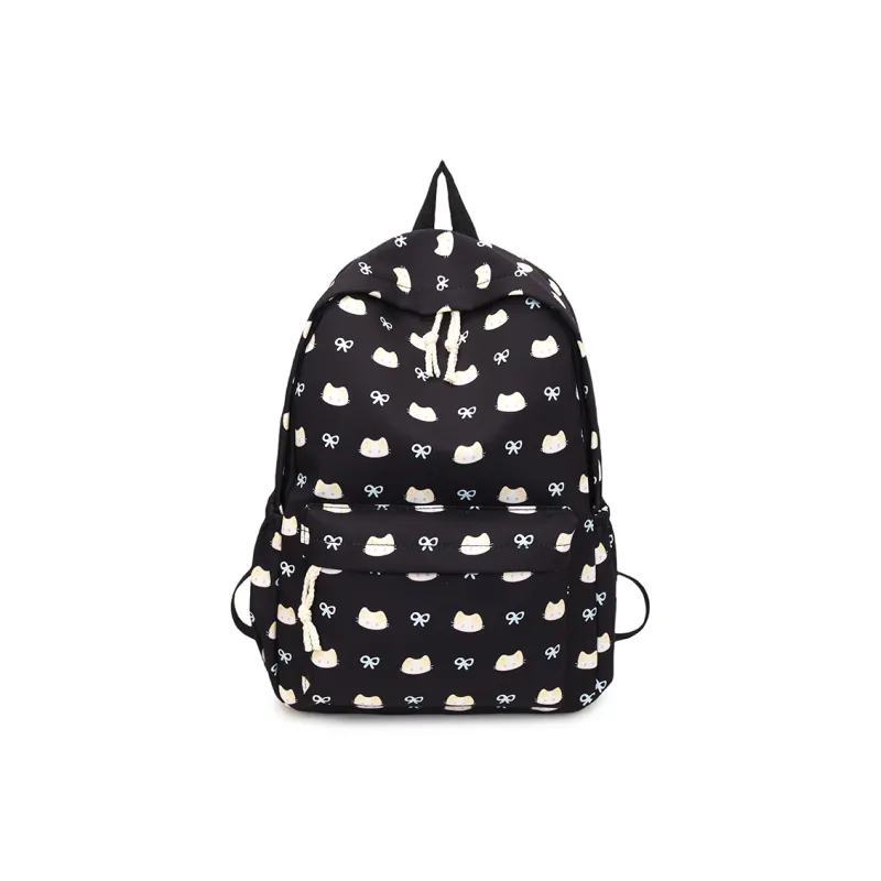 BAODIDAISHU Nylon Backpack Regular Women's White/blue/yellow/pink/black-23