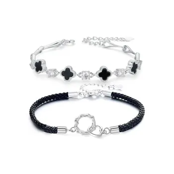 JOYDINNY Alloy Rope Bracelets Unisex