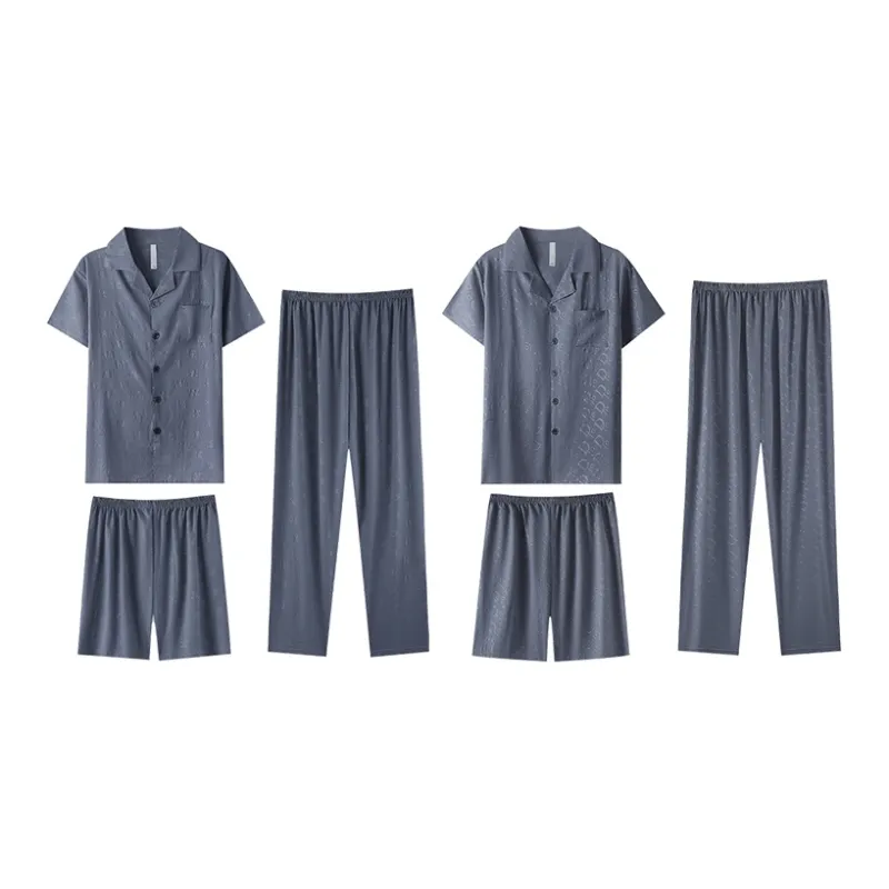 Cotton Gene Pajama Set Men's Combo Set-14