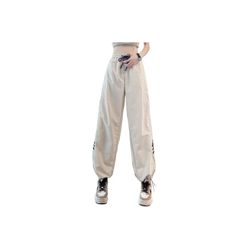 HTHK Casual Pants Women's Black/Ecru/Red-24
