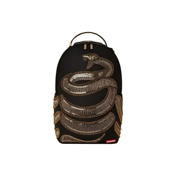 SPRAYGROUND Metal Zip Closure Backpack Unisex Black